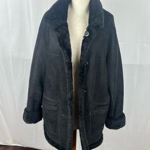 Blue Duck Sheerling Black Coat Size S $275